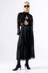 semi-transparent silk muslin shirt