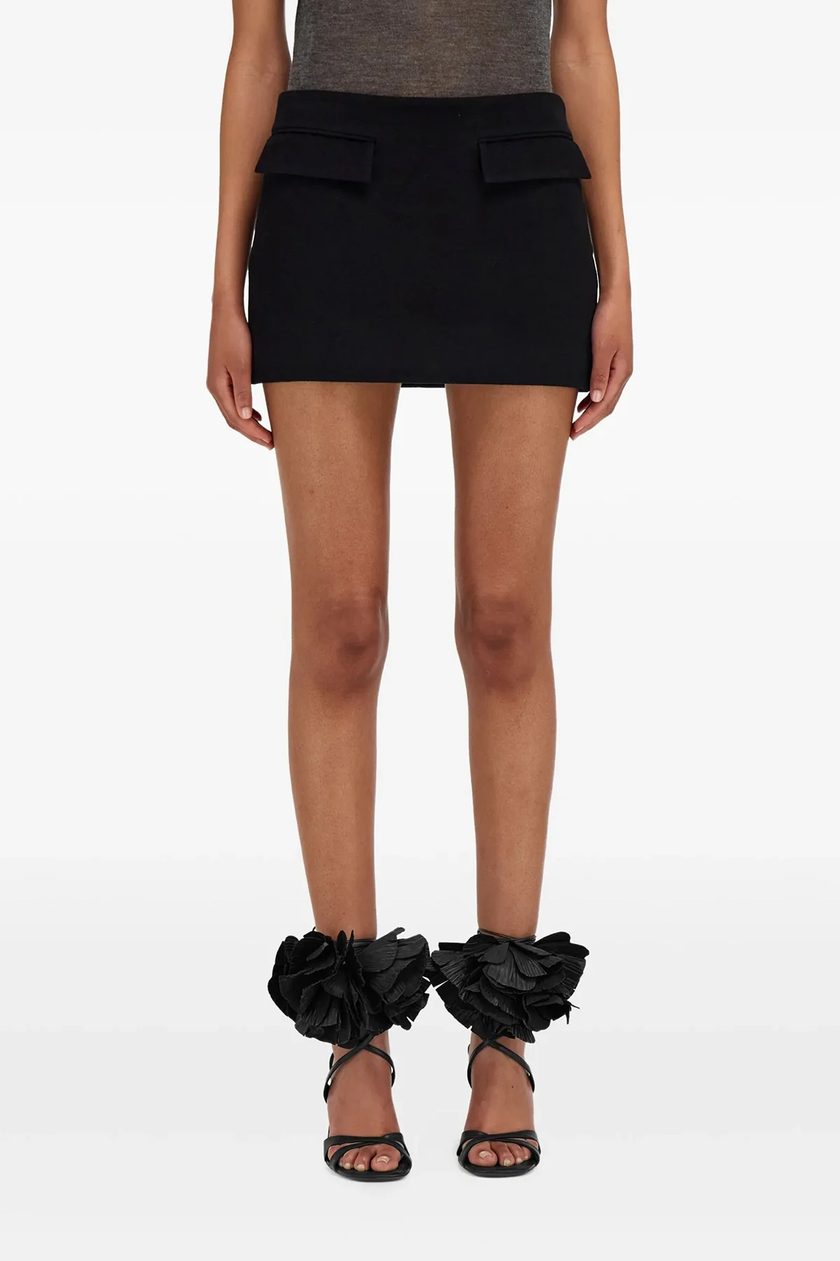 wool and cashmere mini skirt