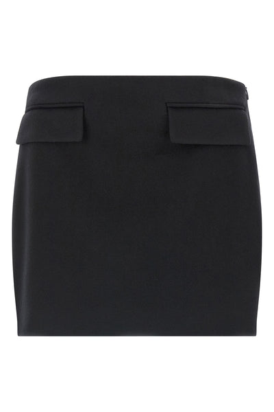 wool and cashmere mini skirt