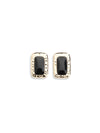 mottled gold earrings