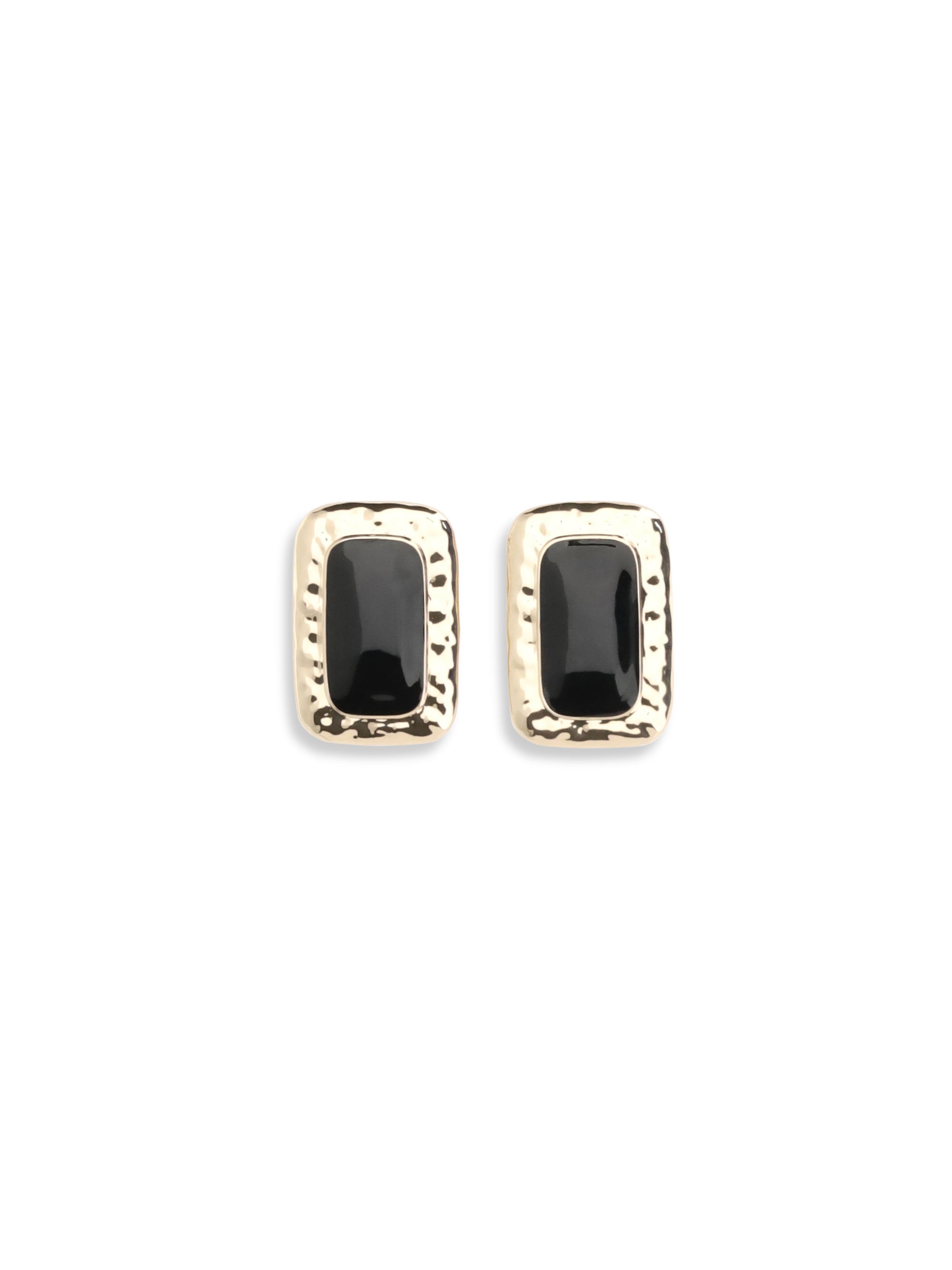 mottled gold earrings