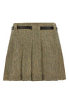 mini skirt in spun linen