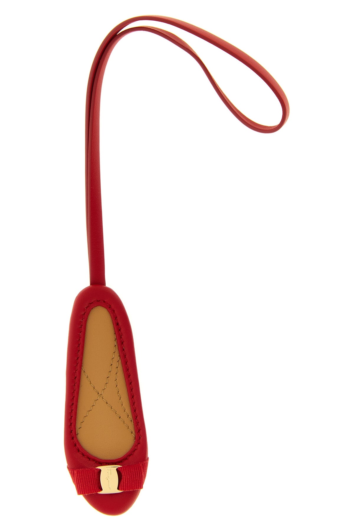 FERRAGAMO OS leather charm