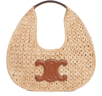 Classic Panier Hobo Raffia Shoulder Bag