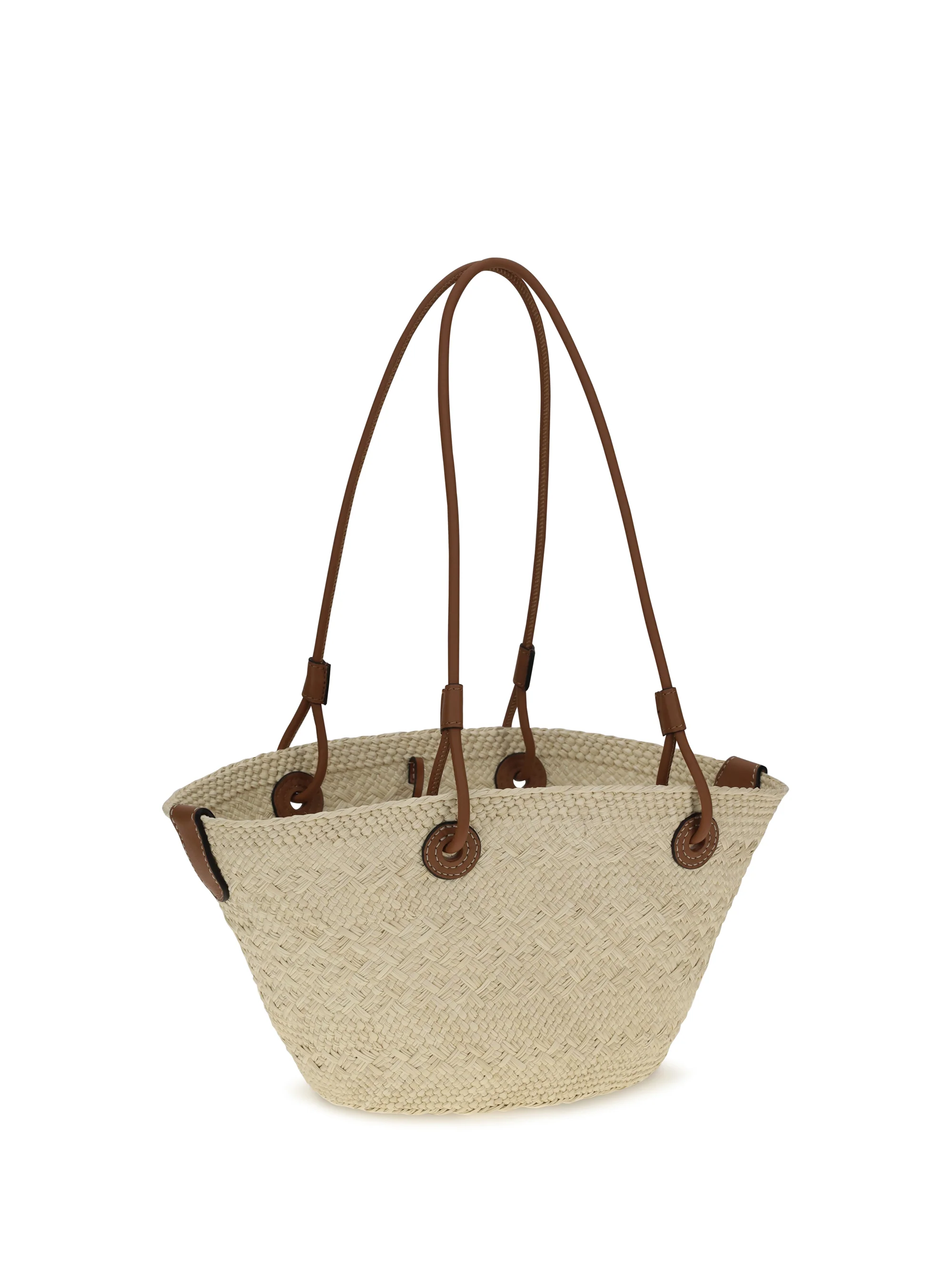 small anagram basket shoulder bag