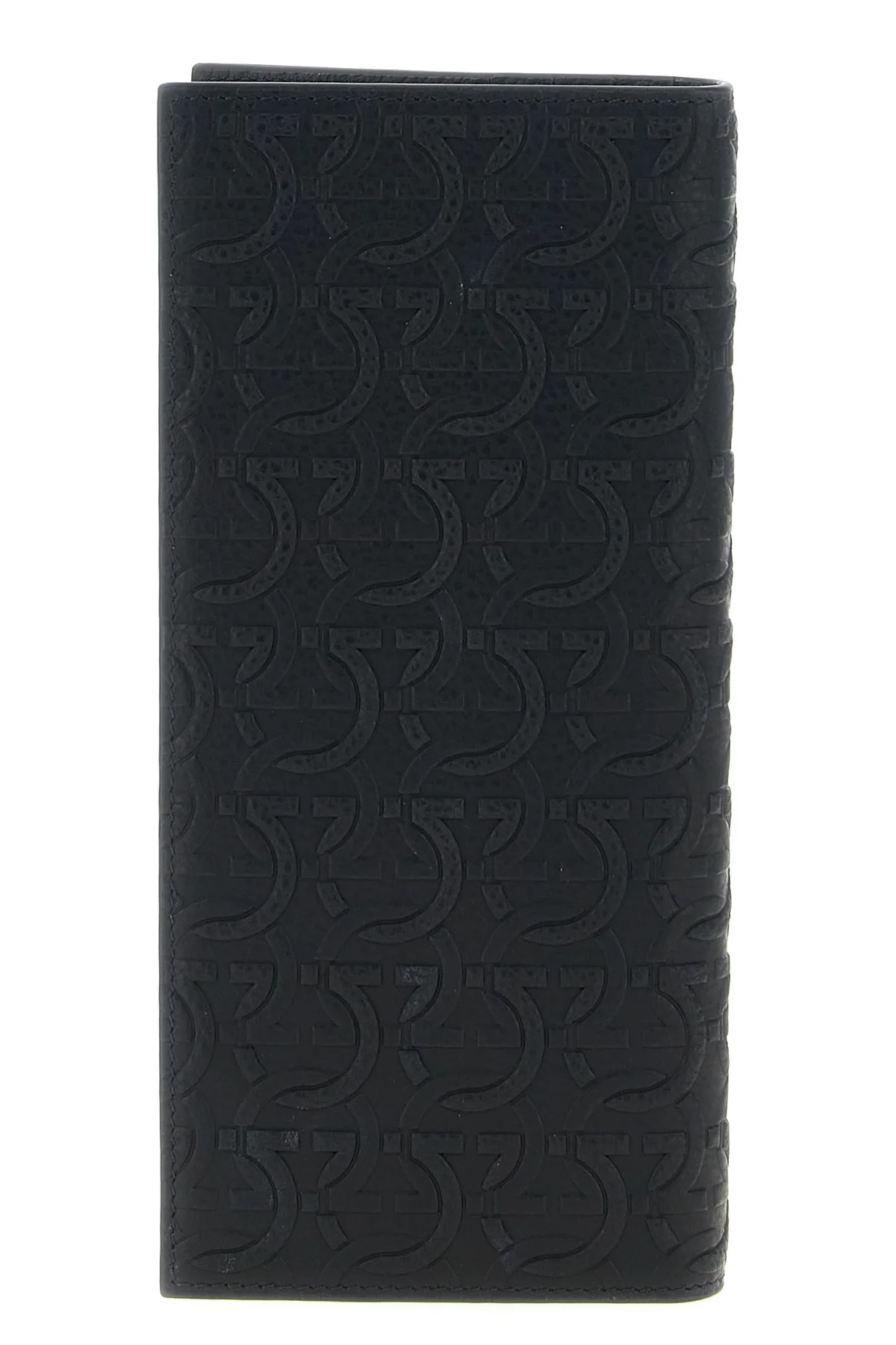 hammered calf leather wallet