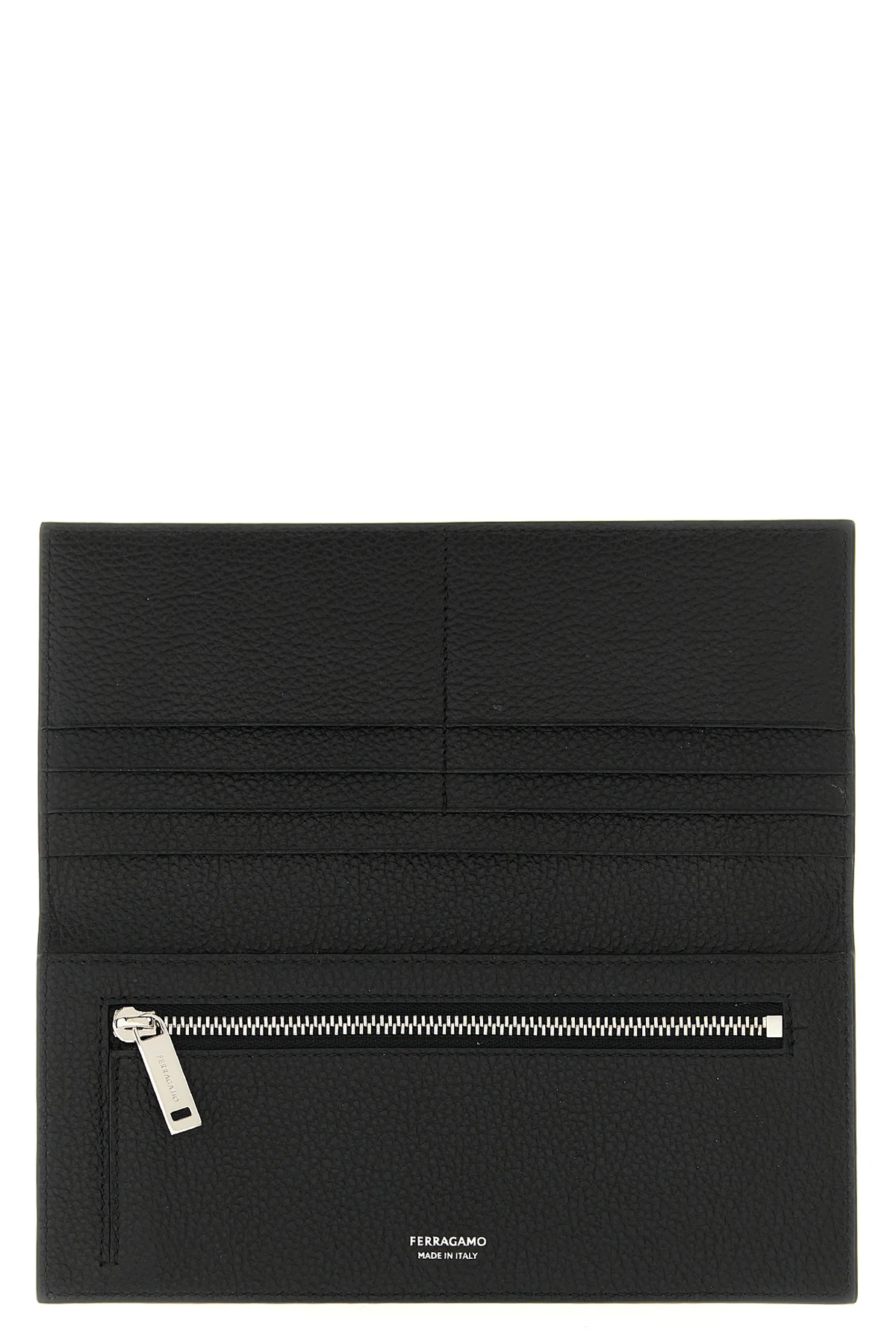 hammered calf leather wallet