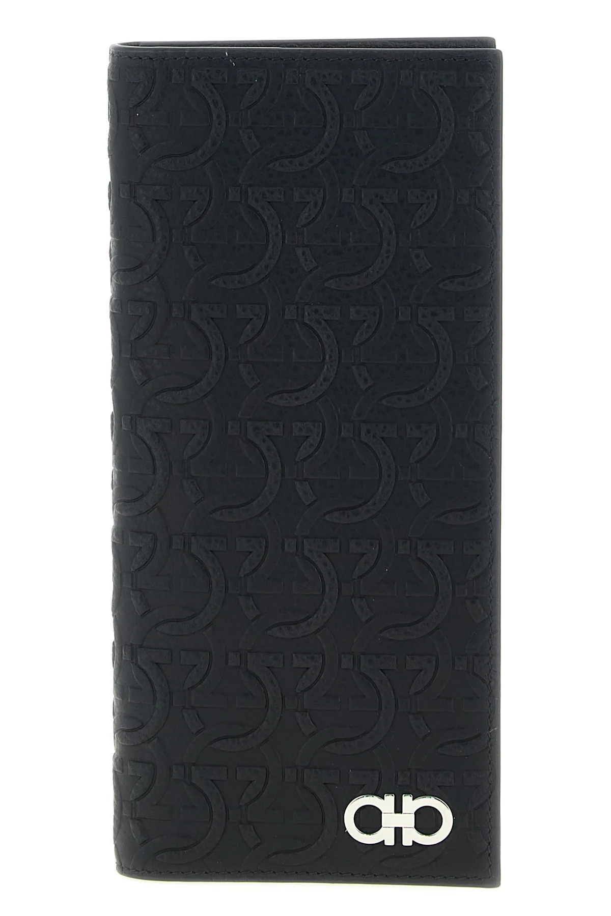 FERRAGAMO OS hammered calf leather wallet