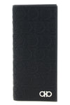 hammered calf leather wallet