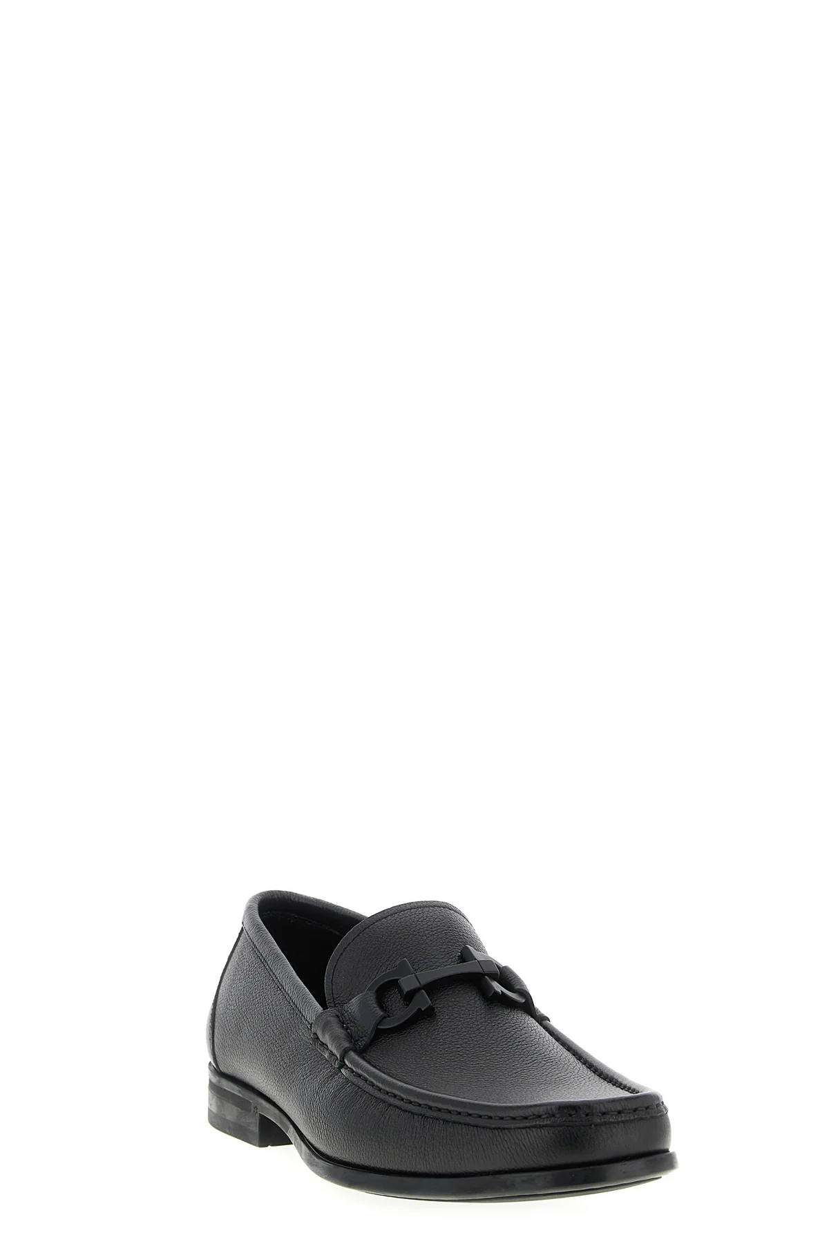 FERRAGAMO 7 grandioso 2 hammered leather loafers