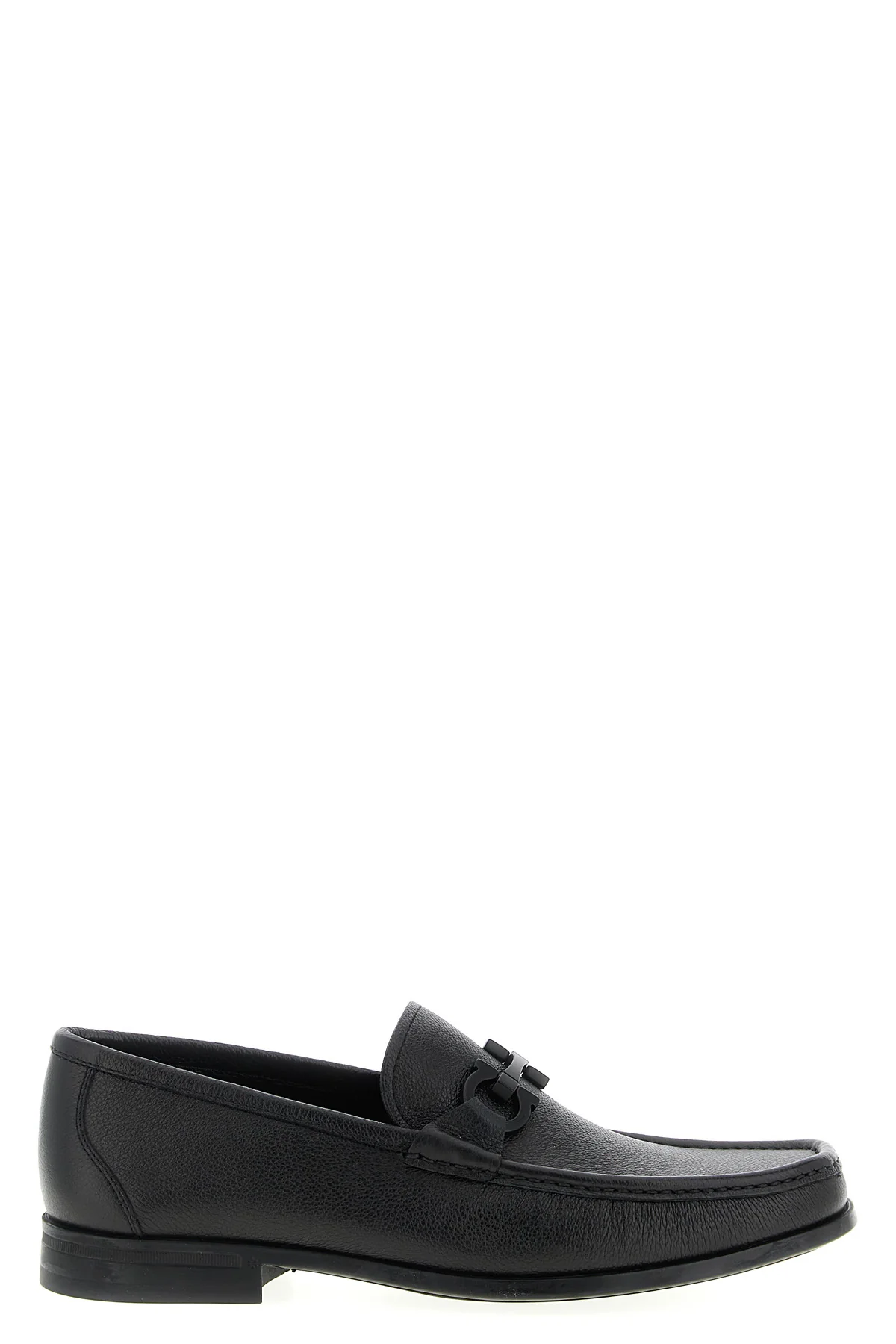 FERRAGAMO 7 grandioso 2 hammered leather loafers