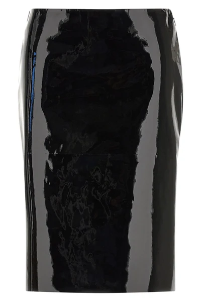 the pencil skirt ferragamo pure lambskin defines the silhouette through rigorous