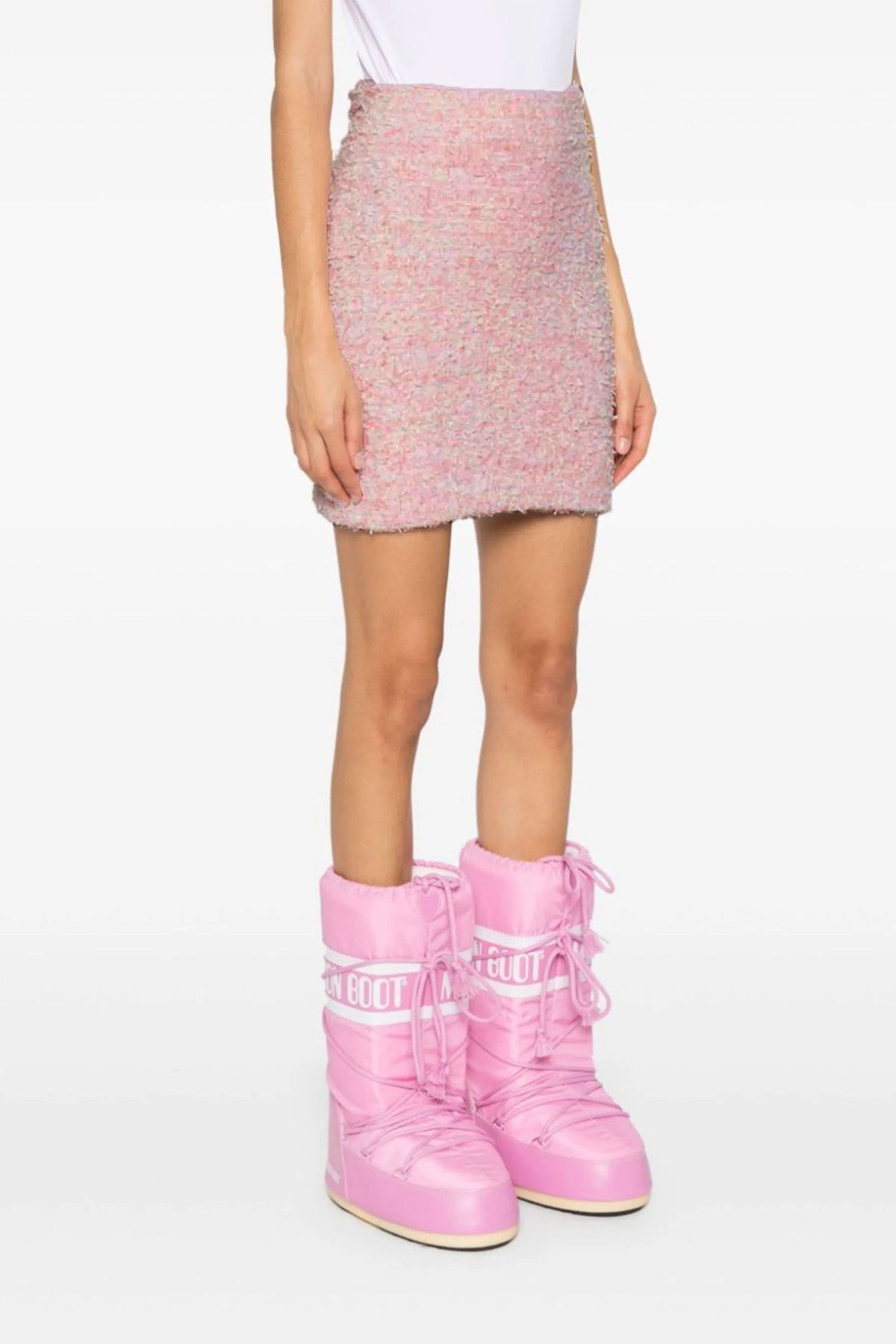 BALENCIAGA L cotton-blend tweed skirt
