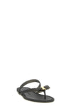 the ferragamo jealsa thong sandal features a flat slip-on silhouette made of a
