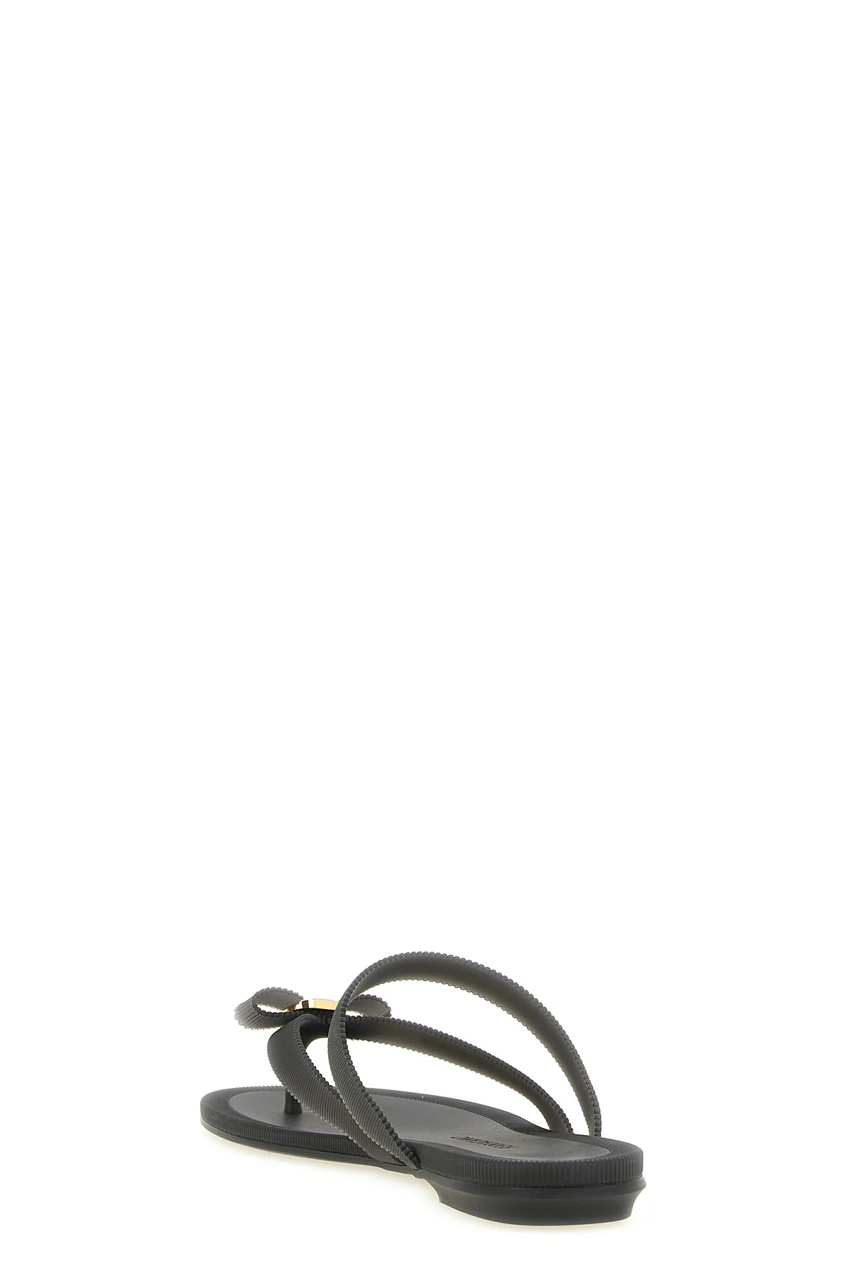 the ferragamo jealsa thong sandal features a flat slip-on silhouette made of a