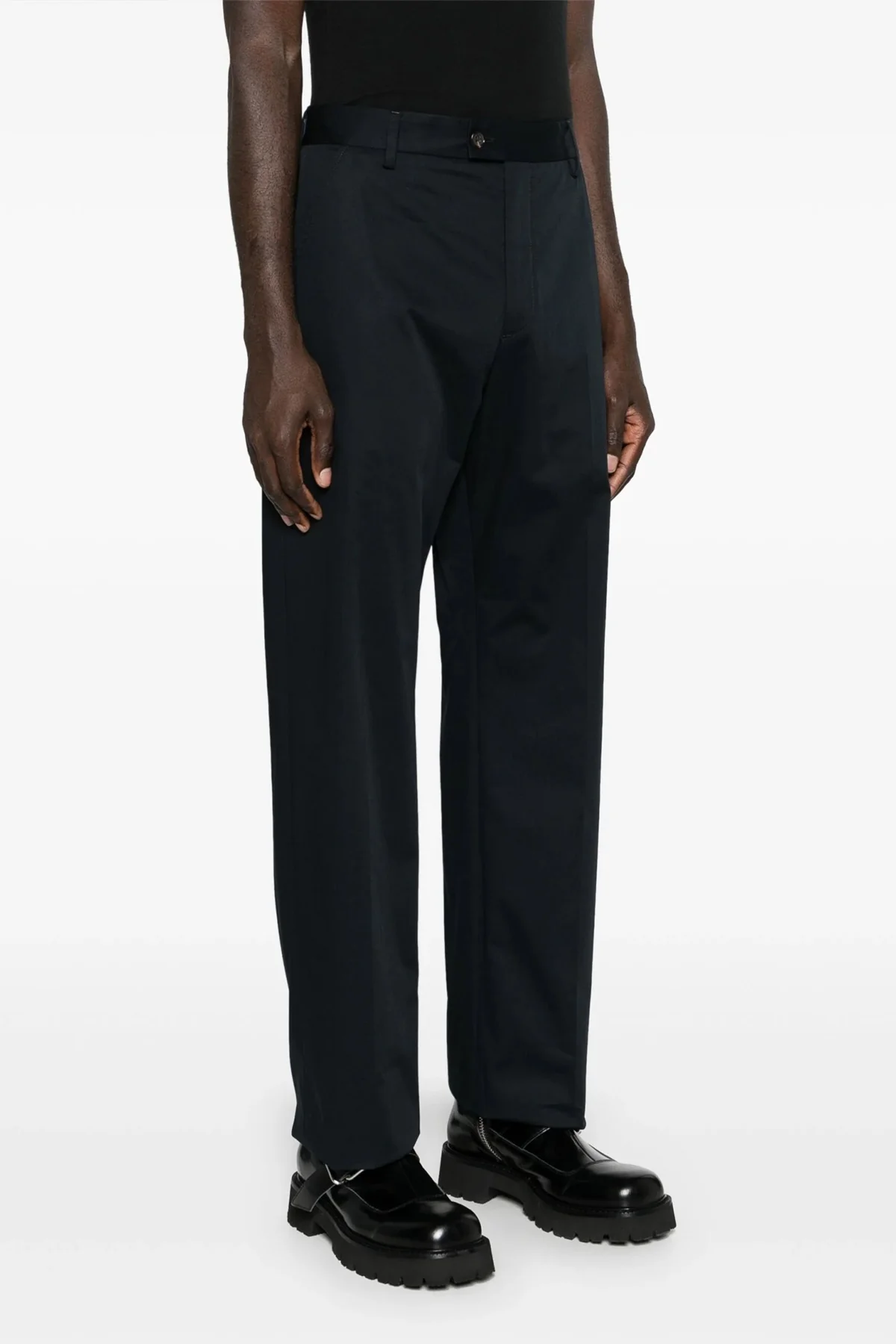 MCQUEEN 50 camera strap chino cotton trousers