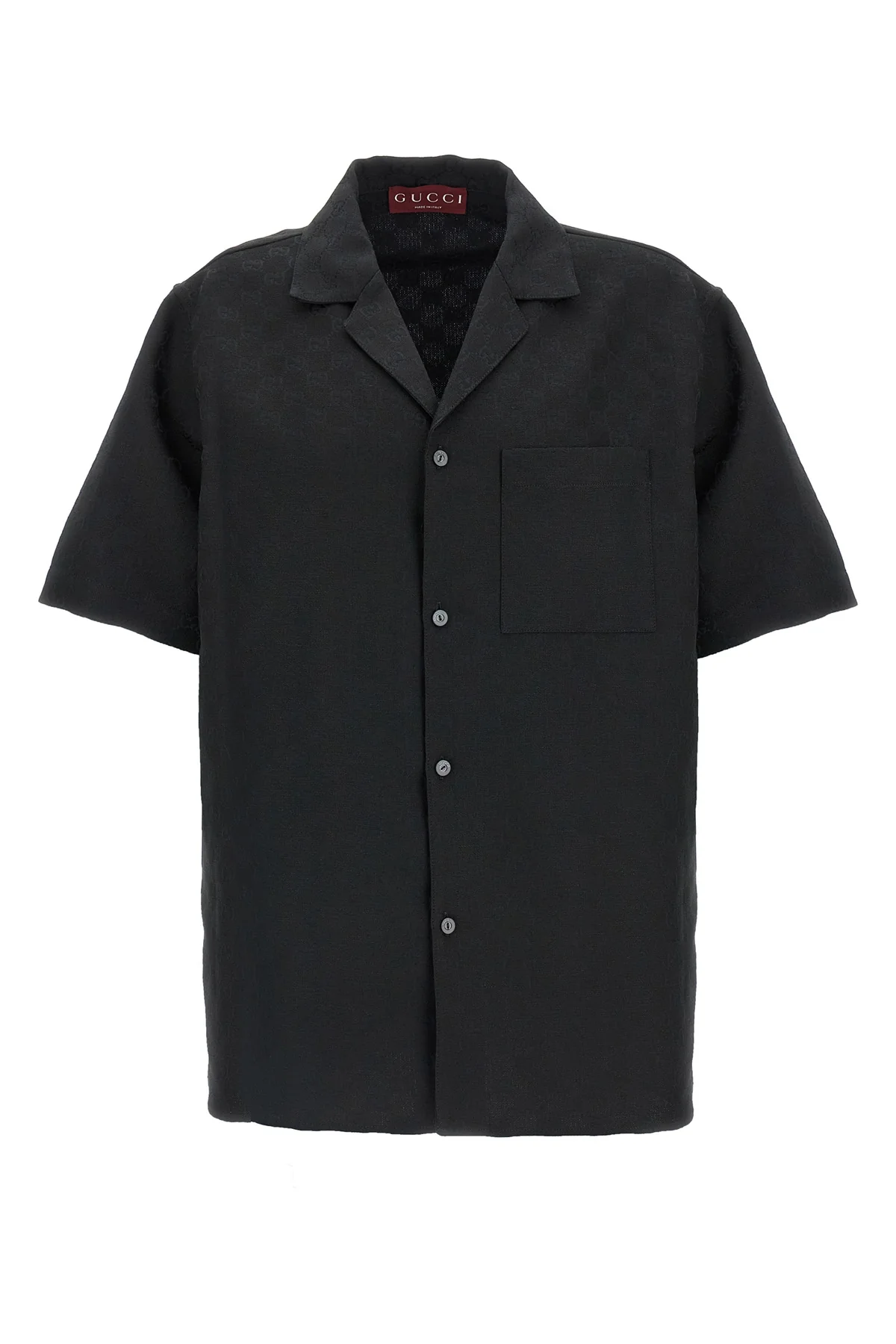 GUCCI 48 bowling gg jacquard fabric shirt