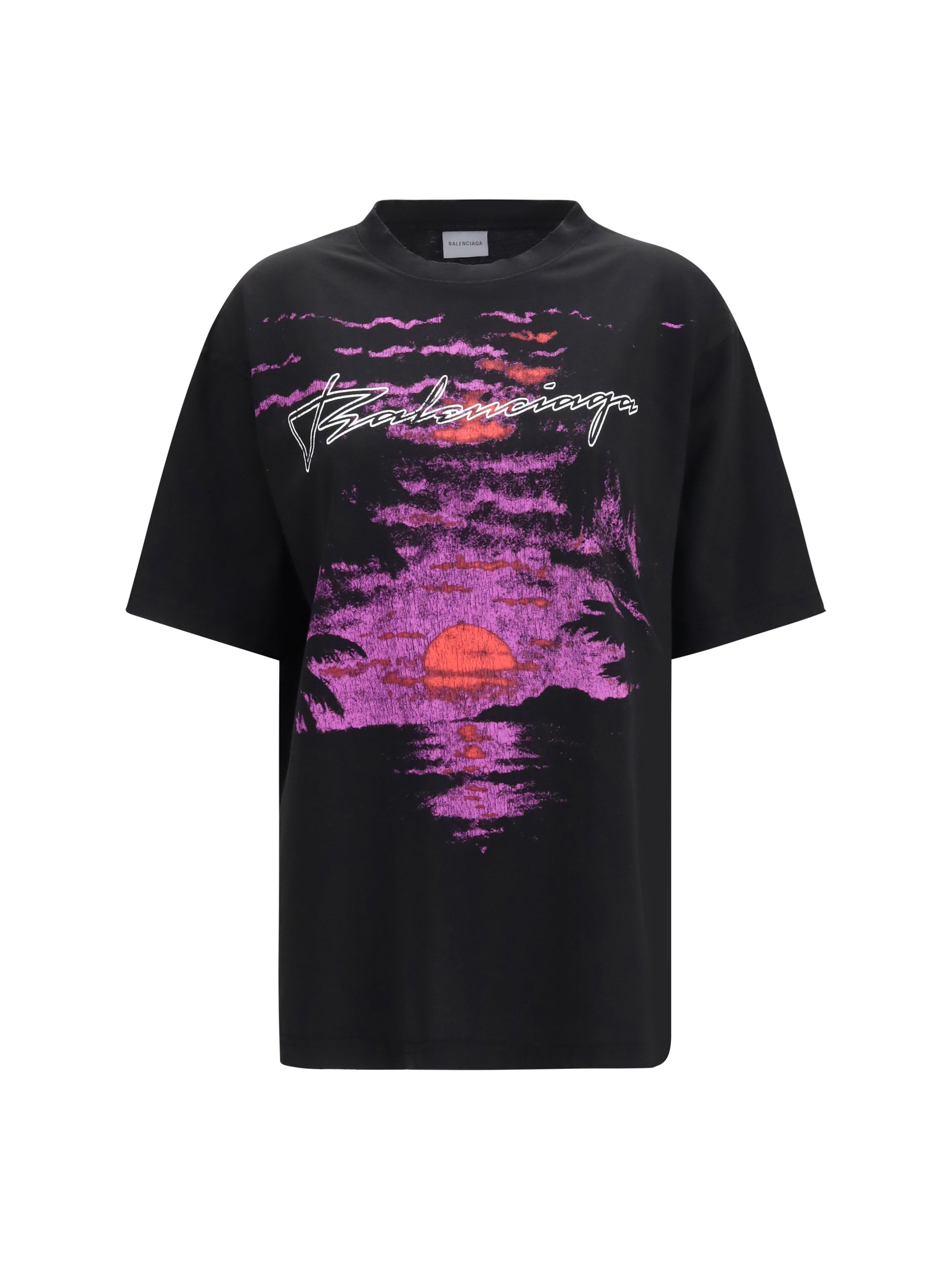 BALENCIAGA M printed cotton t-shirt