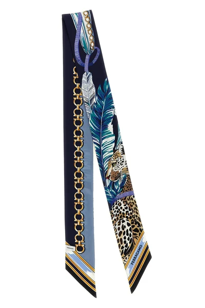 the ferragamo pure silk bandeau scarf represents the essence of italian versatil