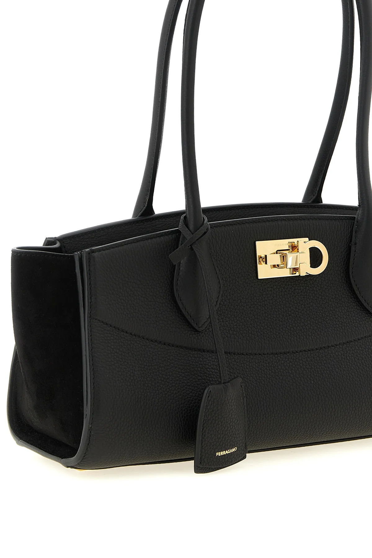 the ferragamo studio soft east west shoulder bag - new ferragamo studio soft
