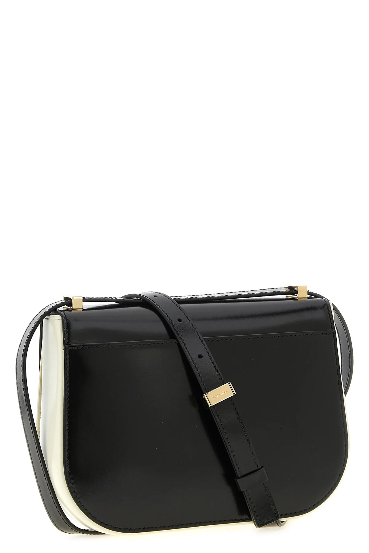 FERRAGAMO OS the ferragamo north-south double gancini (xs) crossbody bag defines a rigorous