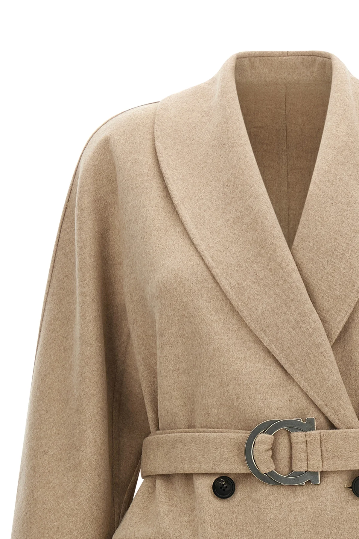 the ferragamo chateau double-breasted coat defines a superior sartorial aesthe