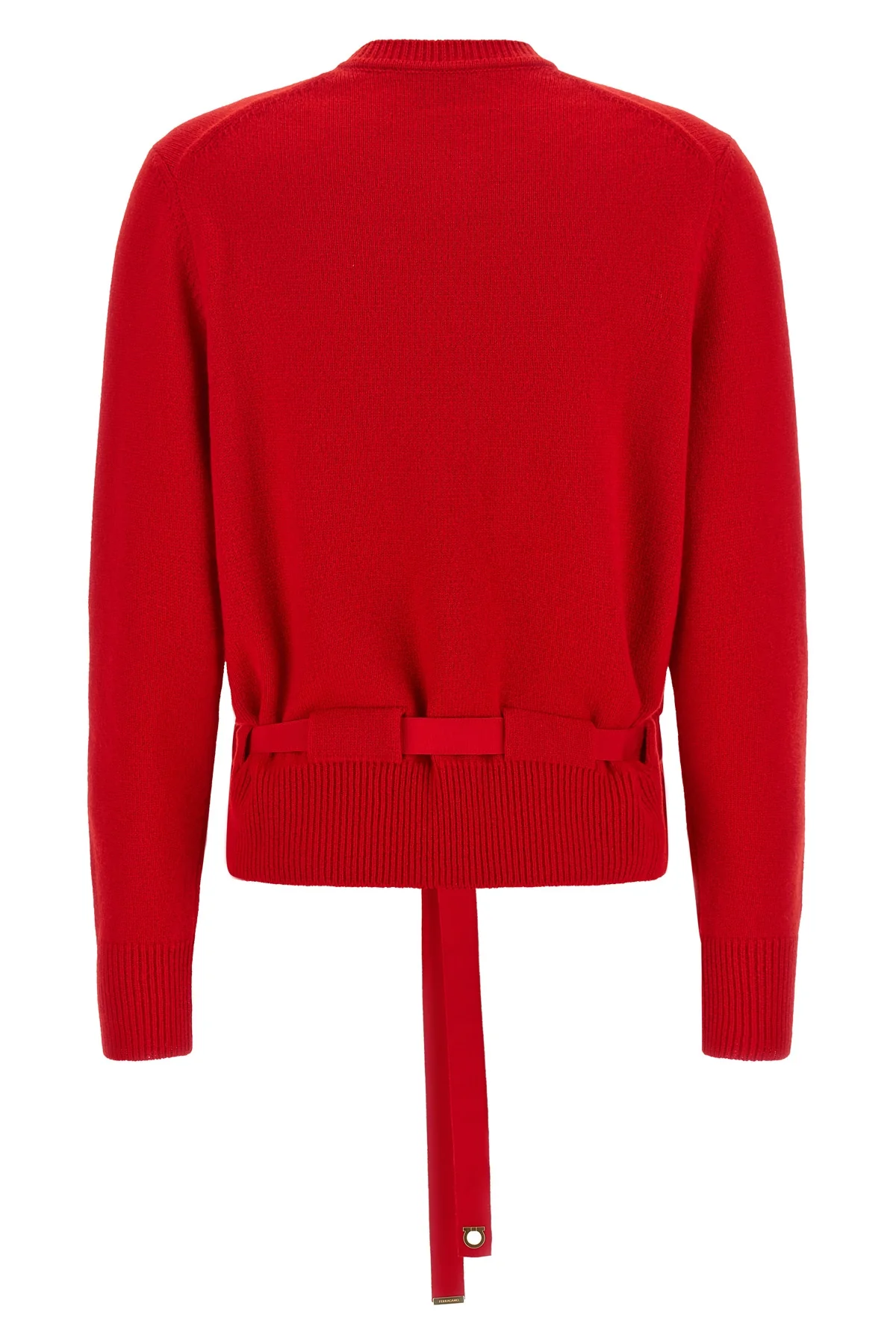 FERRAGAMO M the ferragamo cardigan in pure red cashmere redefines the codes of luxury knitwe