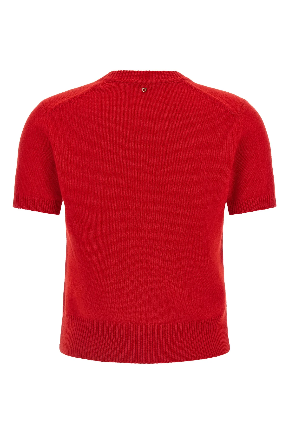 the ferragamo t-shirt redefines the codes of essential knitwear through a pure c