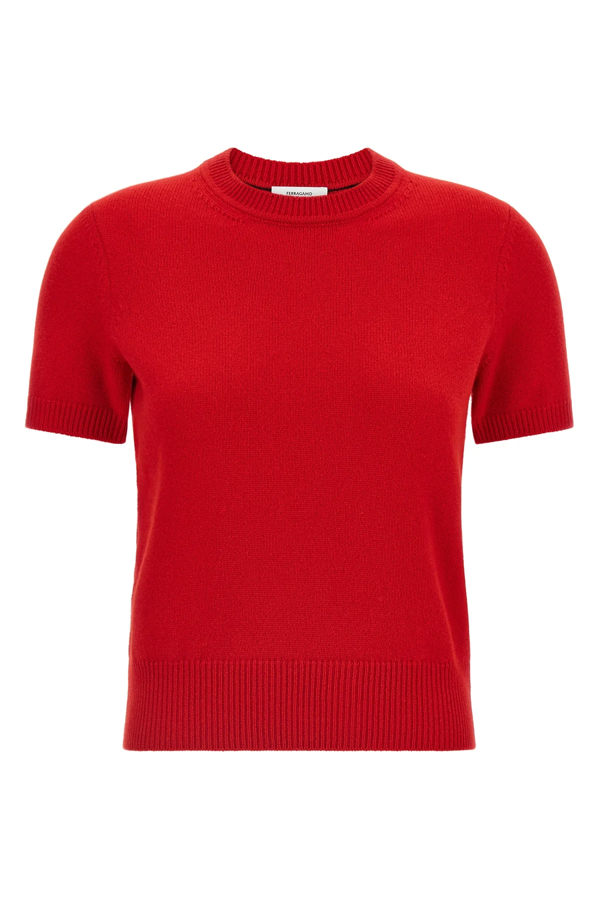FERRAGAMO S the ferragamo t-shirt redefines the codes of essential knitwear through a pure c