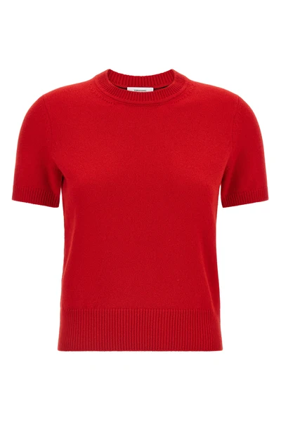 the ferragamo t-shirt redefines the codes of essential knitwear through a pure c