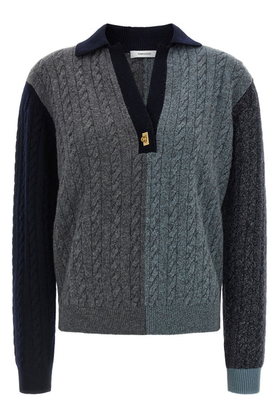 the ferragamo pure virgin wool long-sleeved sweater stands out for its sophistic