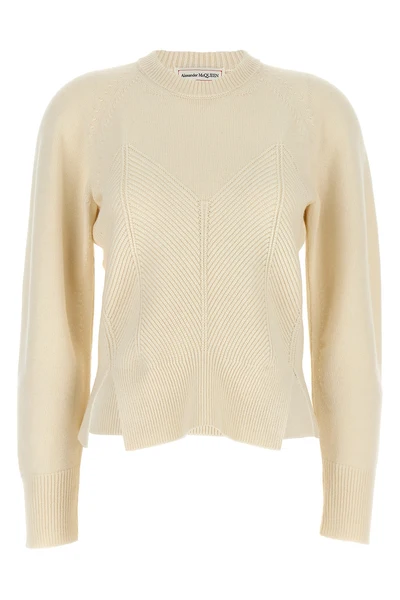 chevron corset wool and cashmere sweater