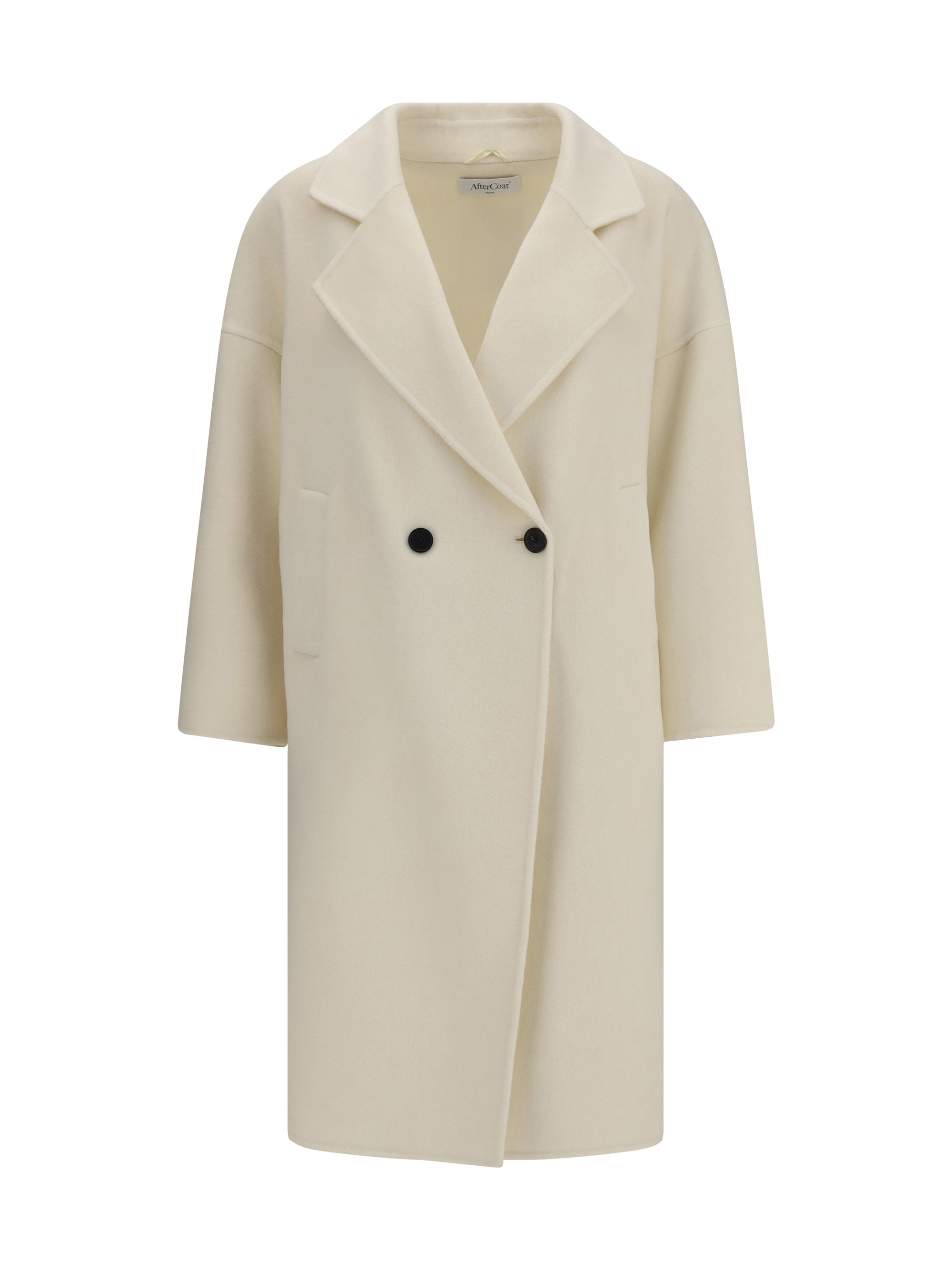 AFTERCOAT 44 double-breasted long coat