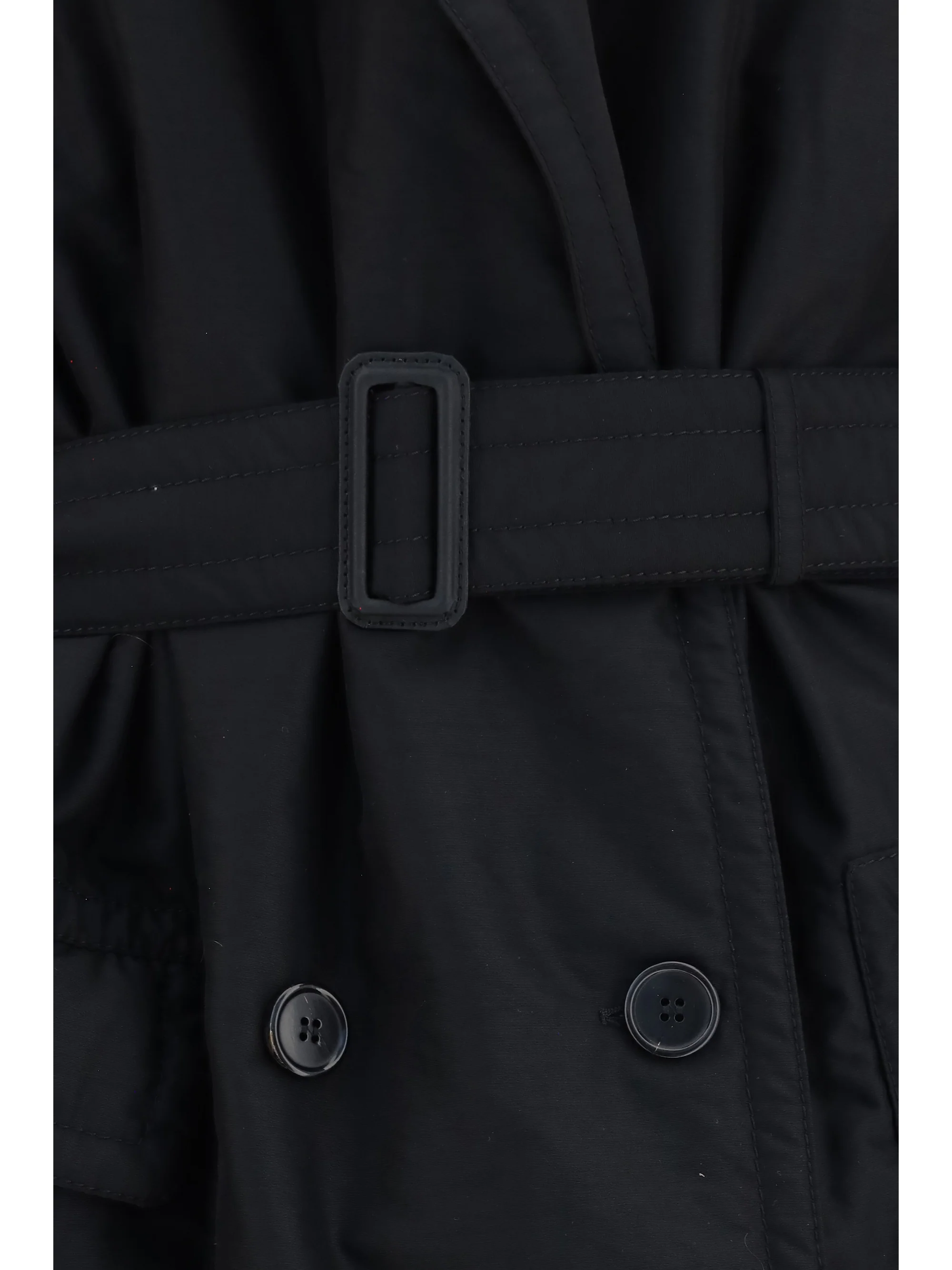 double-breasted belted coat