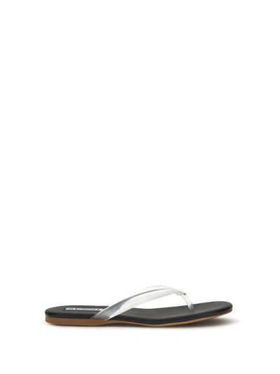 leather and rubber flip-flop sandals