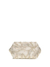 embroidered silk organza clutch