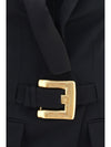 grain de poudre belted dress