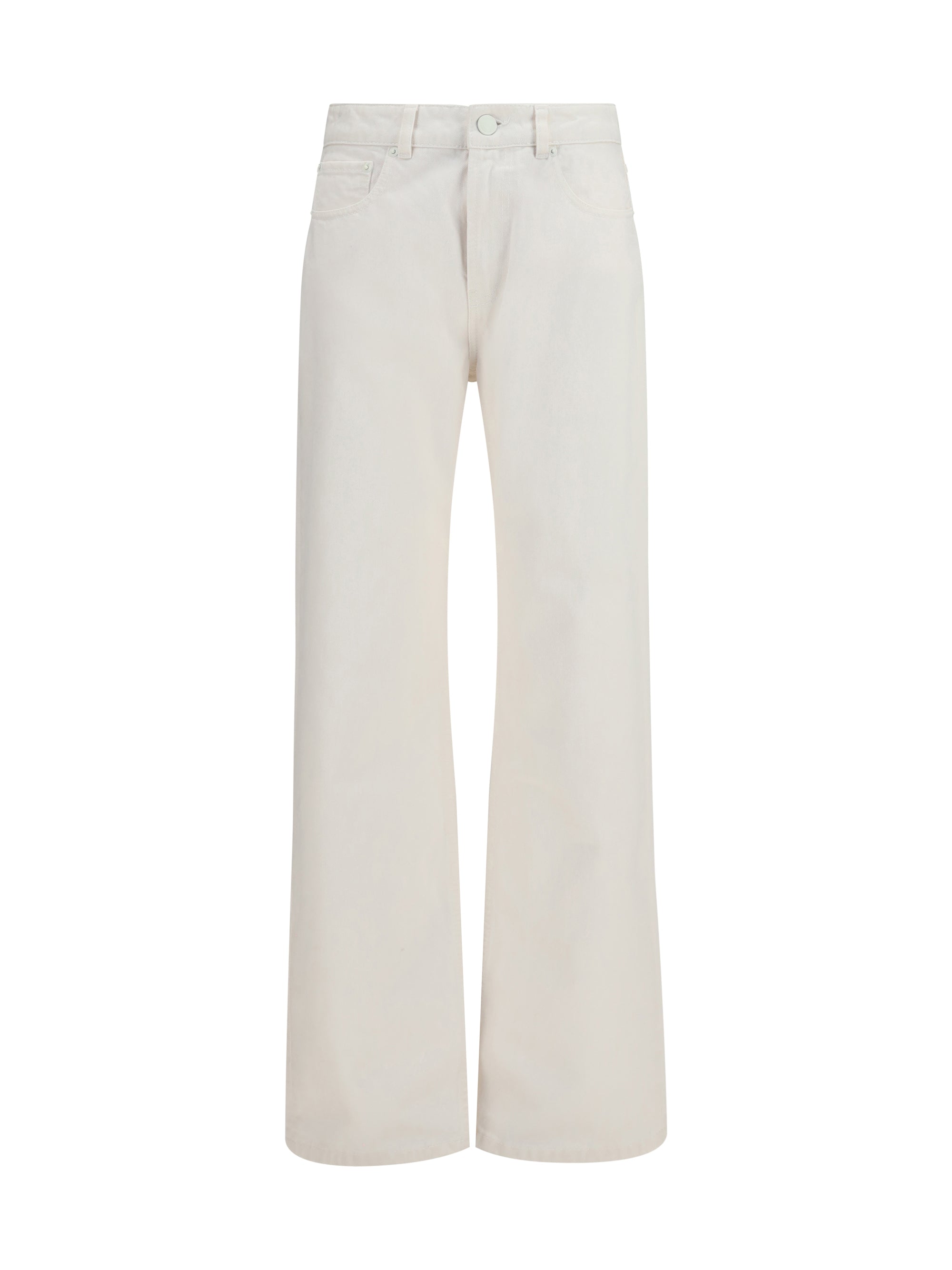 AMI PARIS 25 high-rise straight-leg jeans in cotton