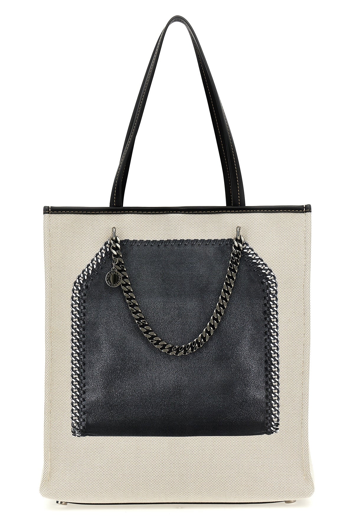 STELLA MCCARTNEY OS trompe loeil print on canvas shopping bag