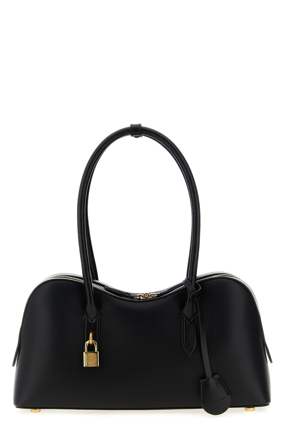 STELLA MCCARTNEY OS ryder shoulder bag in hammered leather-effect fabric