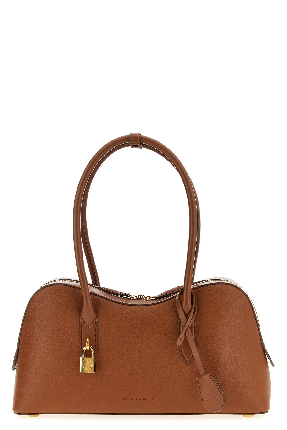 STELLA MCCARTNEY OS ryder shoulder bag in hammered leather-effect fabric