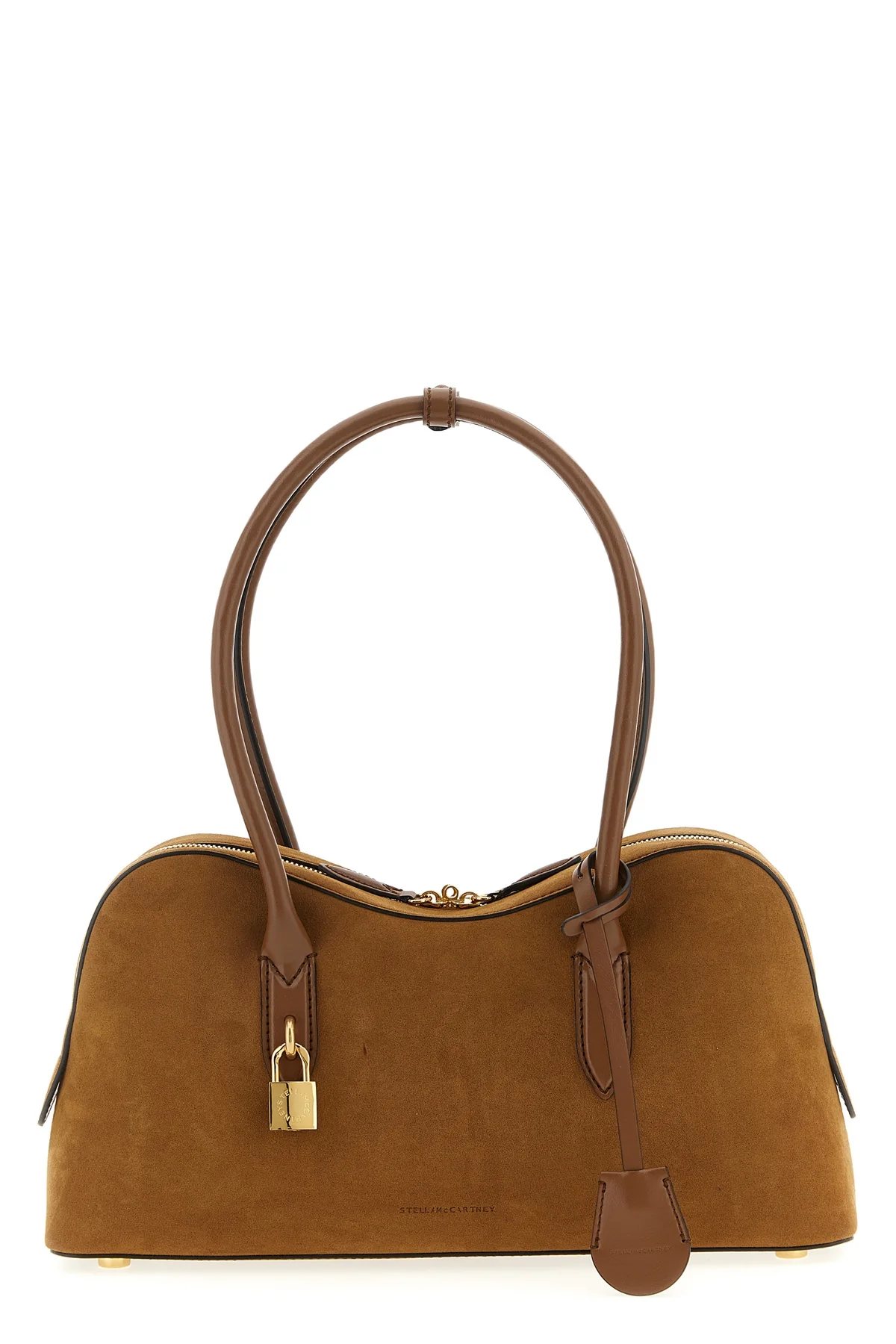 STELLA MCCARTNEY OS ryder shoulder bag in alter suede