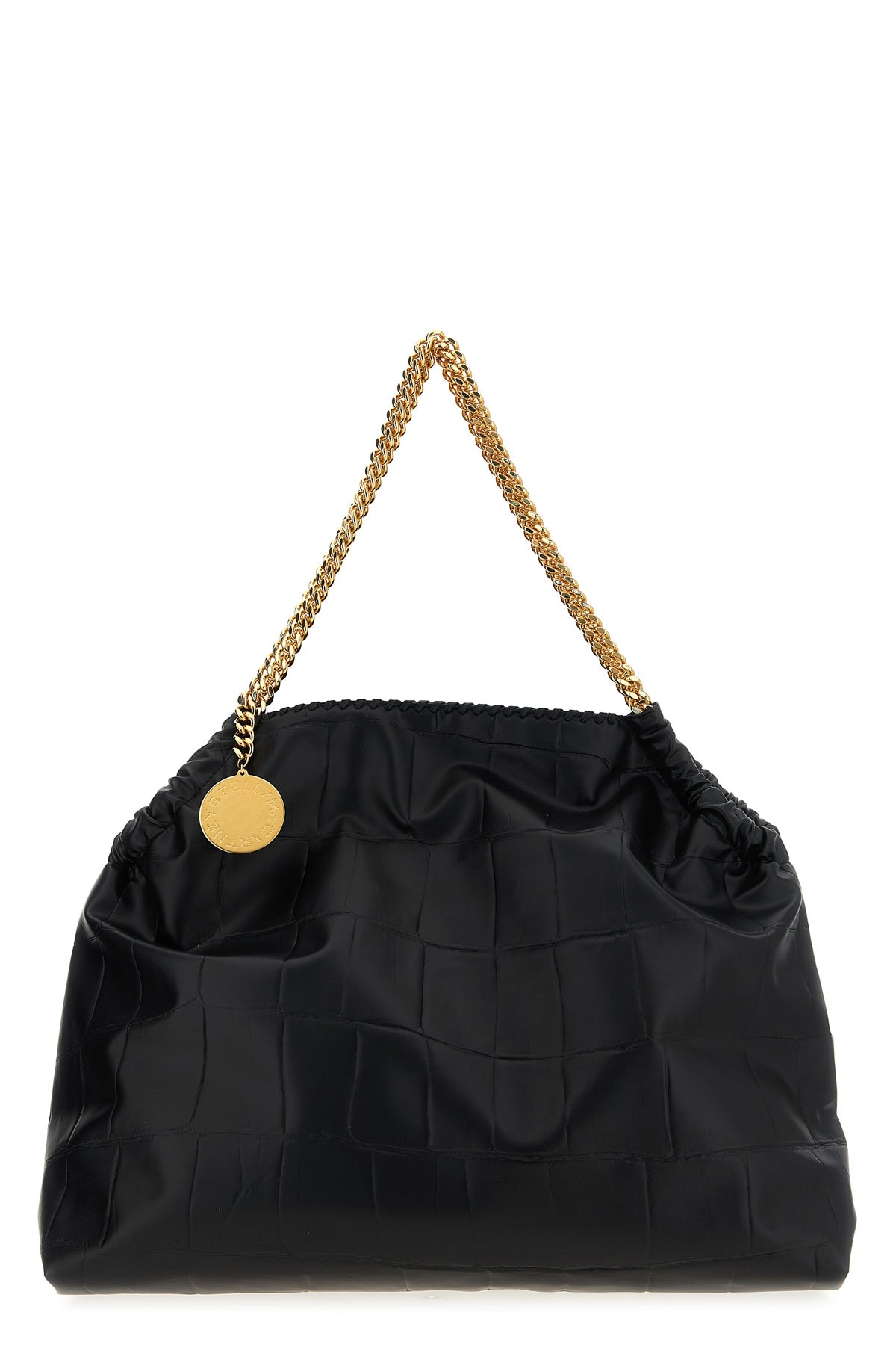 STELLA MCCARTNEY OS large falabella shopping bag in uppeal(tm) crocodile fabric