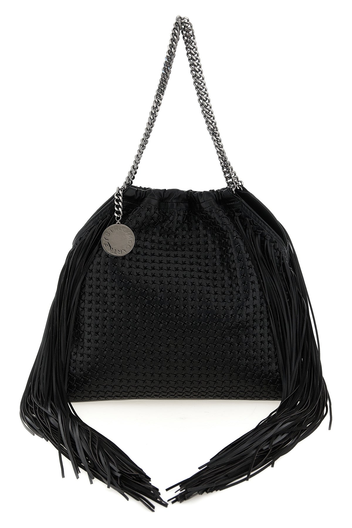 STELLA MCCARTNEY OS falabella medium shoulder bag in woven leather-effect woven vegan leather fa