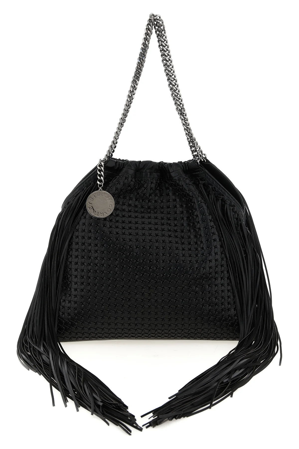 STELLA MCCARTNEY OS falabella medium shoulder bag in woven leather-effect woven vegan leather fa