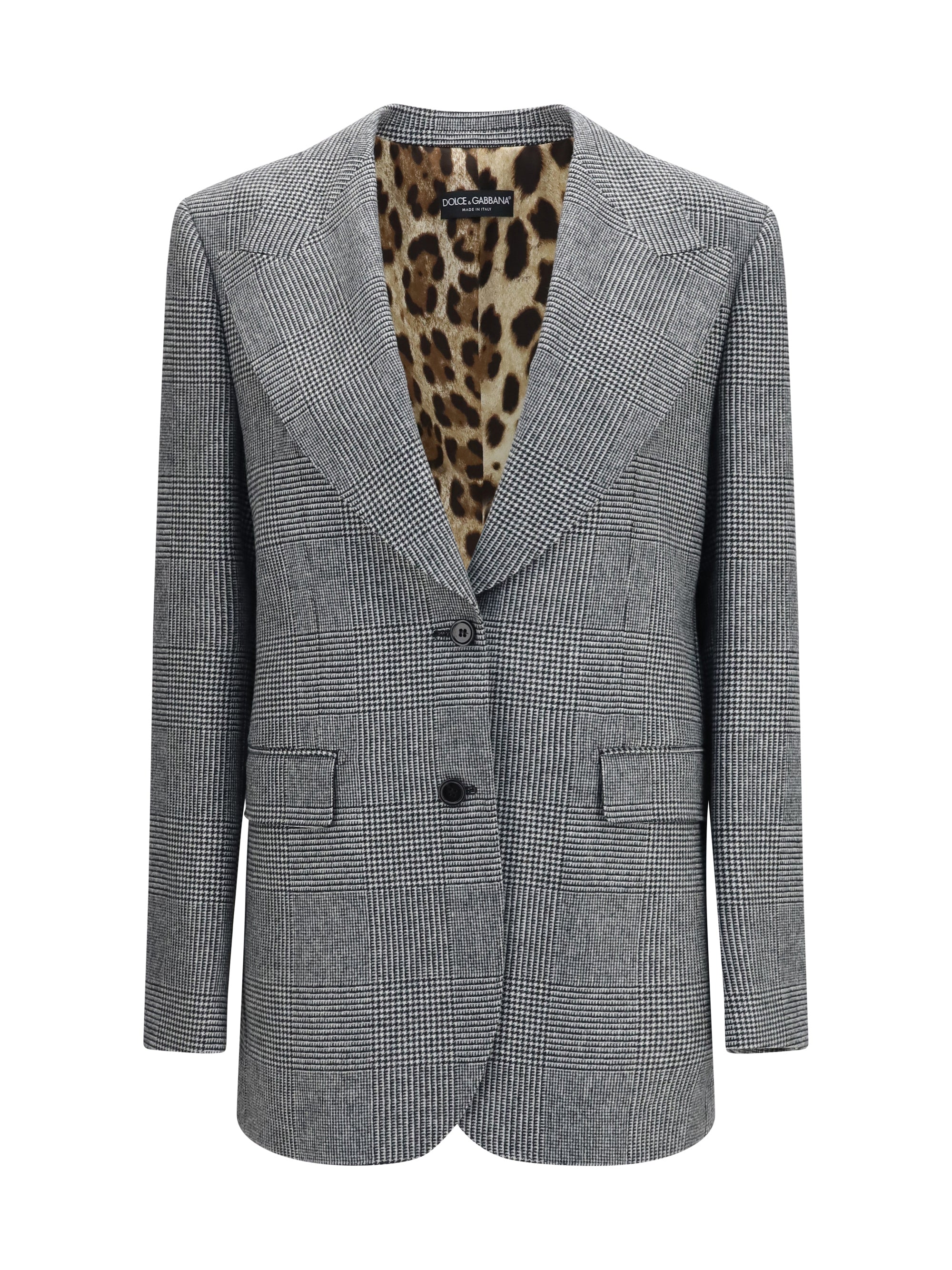 DOLCE amp; GABBANA 40 prince of wales single breasted blazer