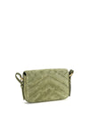 small loulou matelassé suede shoulder bag