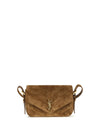 small loulou matelassé suede shoulder bag