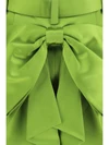 satin bow mini skirt