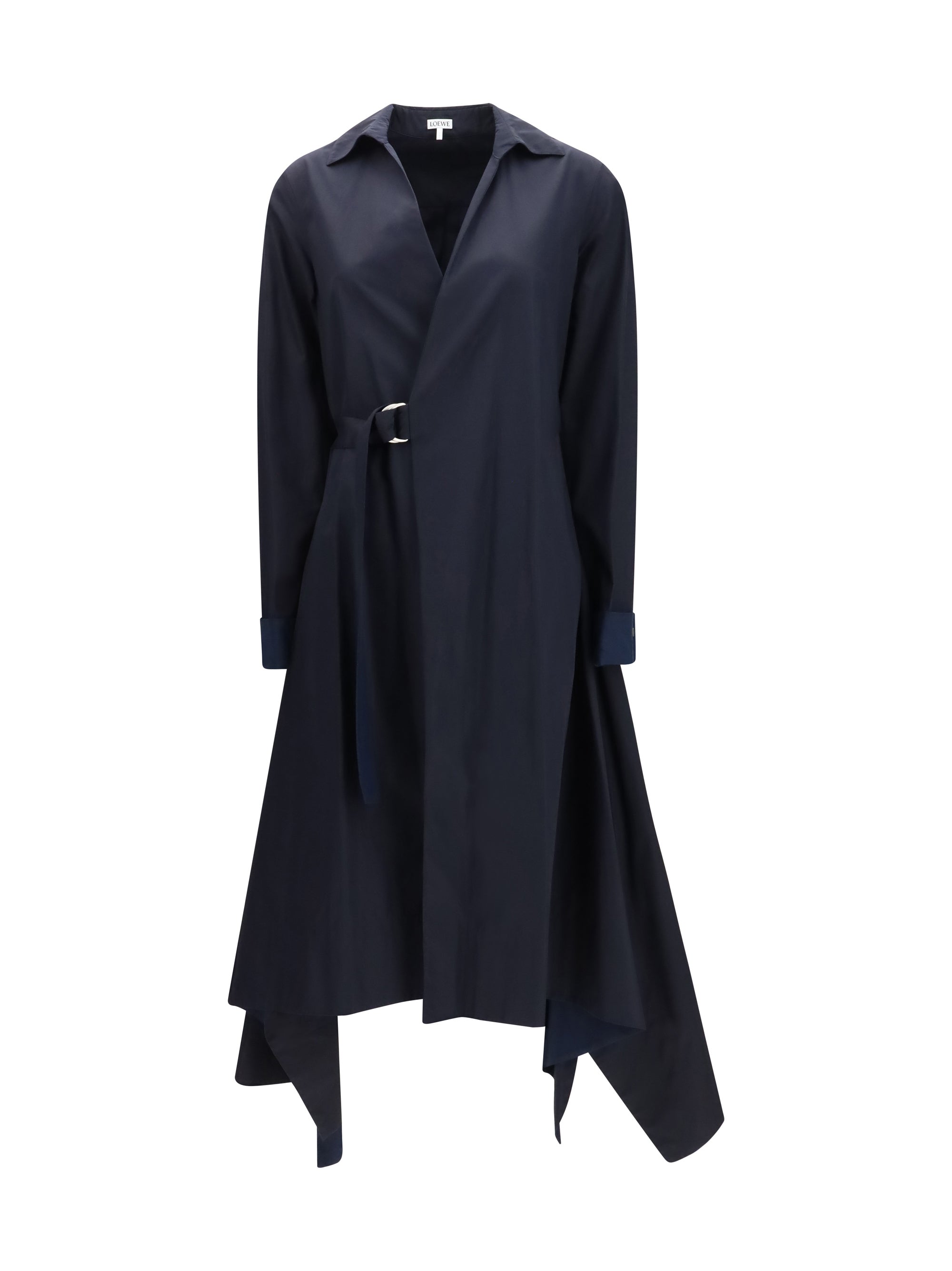 LOEWE 40 layered belted midi dress